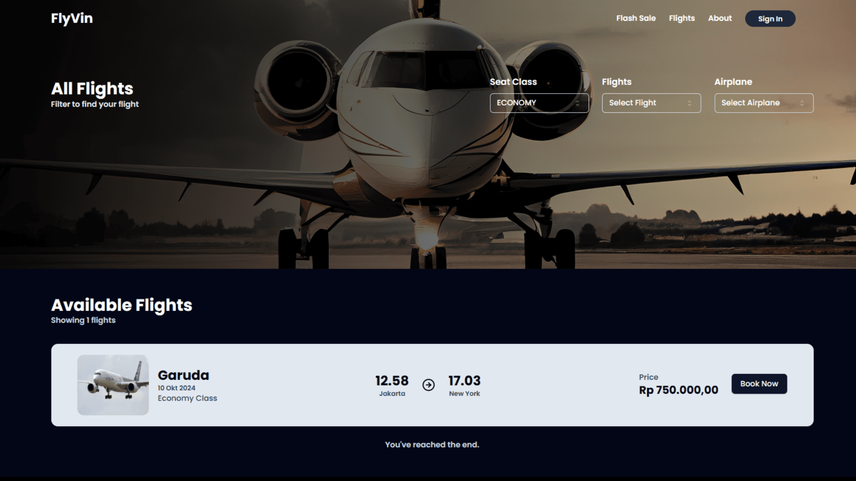 Booking Flight Ticket